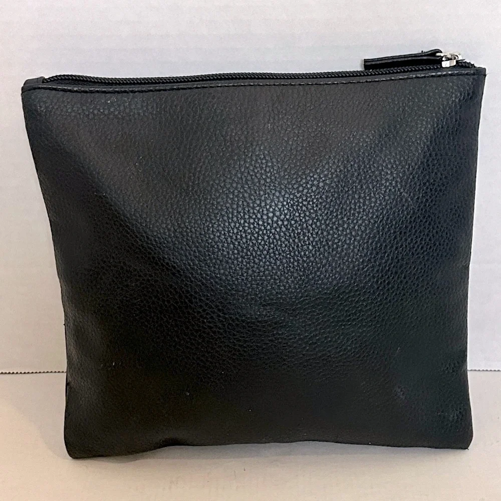 NUDESTIX Black Makeup Bag with Fun Graphics NWT